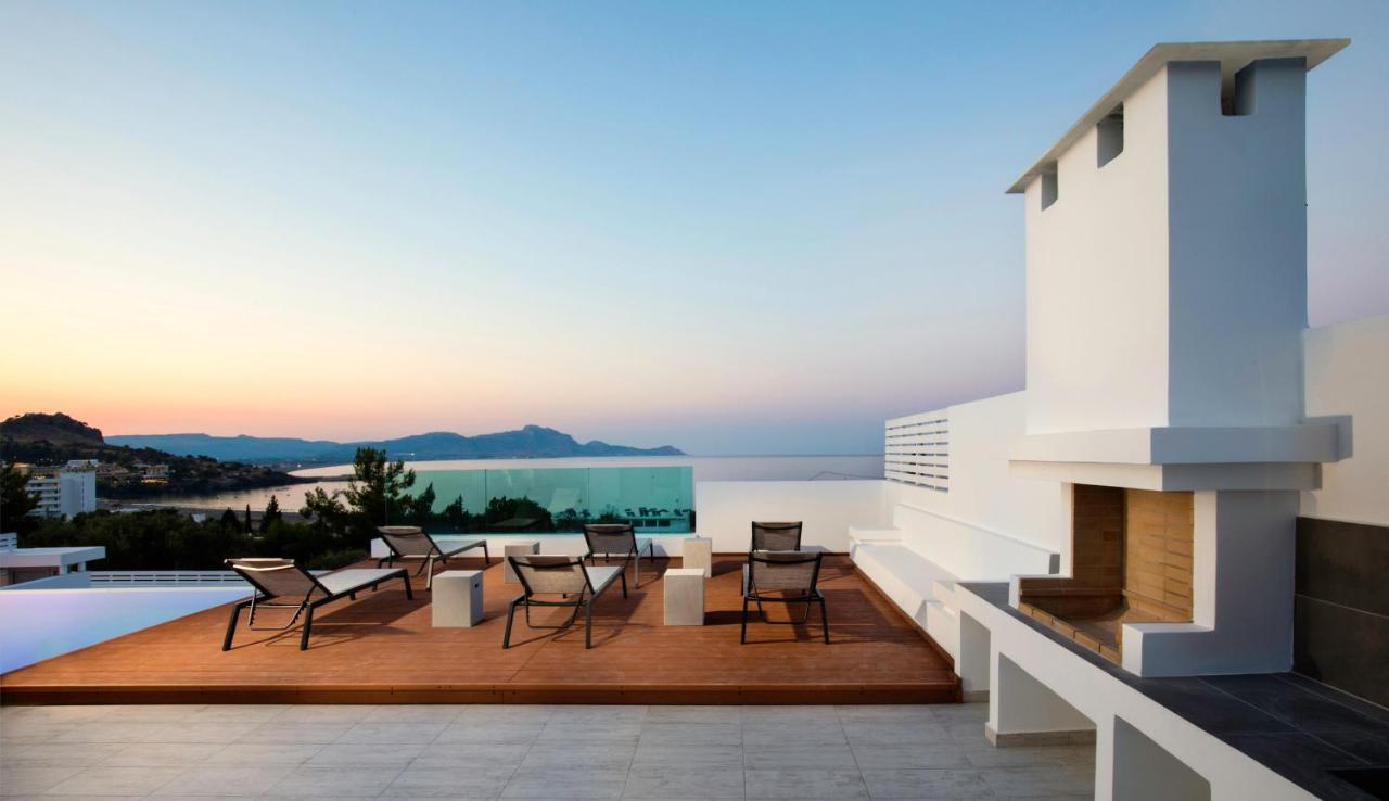 Villa Estella With Pool & Jacuzzi In Lindos 외부 사진